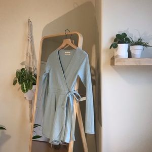 Urban Outfitters Briella Cozy Wrap Romper